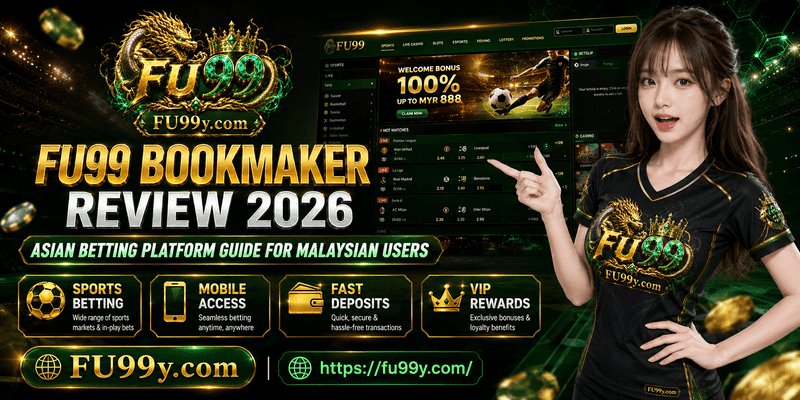 FU99 Bookmaker Review 2026 highlighting sports betting features, mobile access, secure platform navigation, and Malaysia user guide.